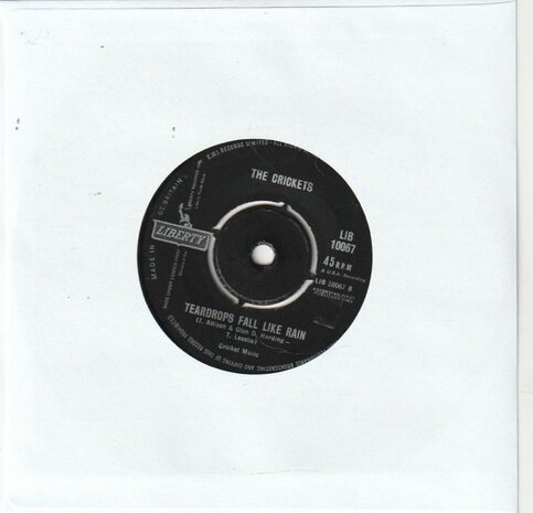 Crickets - Teardrops Fall Like Rain + My Little Girl (Vinylsingle)