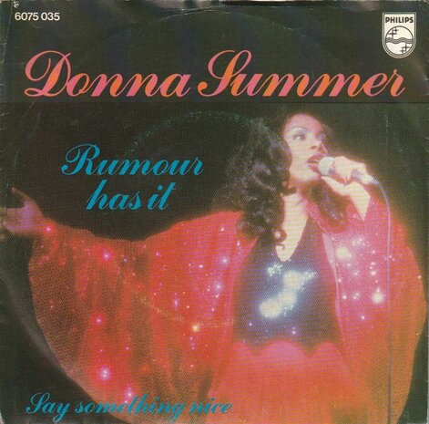 Donna Summer - Rumour has it + Say something nice (Vinylsingle)