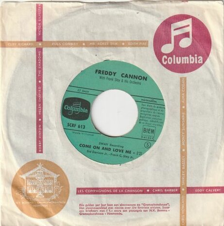 Freddy Cannon - Four Letter Man + Come On And Love Me (Vinylsingle)