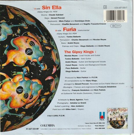 Gipsy Kings - Sin Ella + Furia (Vinylsingle)