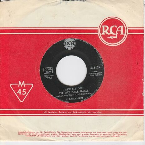 H.B. Barnum - Take Me Out To The Ball Game + Coming 'Round The Mountain (Vinylsingle)