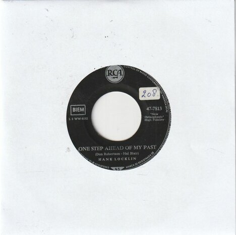 Hank Locklin - One Step Ahead Of My Past + Toujours Moi  (Vinylsingle)