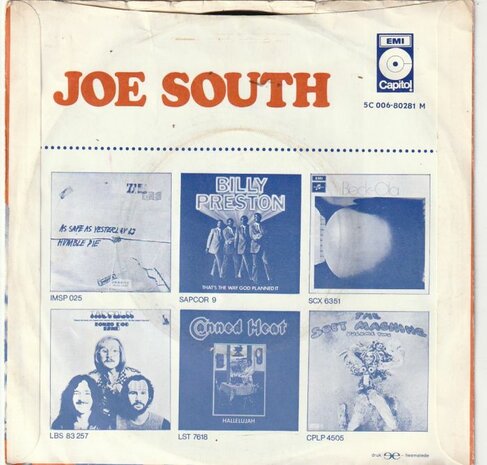 Joe South - Walk a mile in my shoes + Shelter (Vinylsingle)