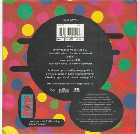 Londonbeat - Lover you send me colours + Secret garden (Vinylsingle)