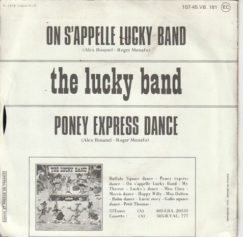 Lucky Band - Lucky's dance + Gallo square dance (Vinylsingle)