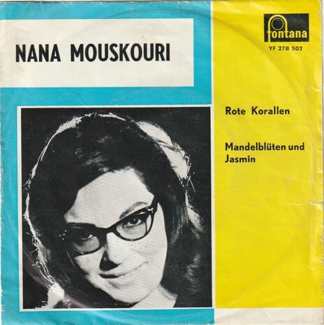 Nana Mouskouri - Rote Korallen + Mandelbluten und Jasmin (Vinylsingle)