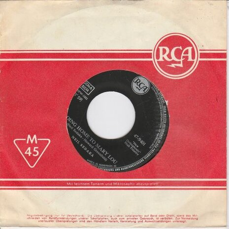 Neil Sedaka - What am I gonna do + Going home to Mary Lou (Vinylsingle)