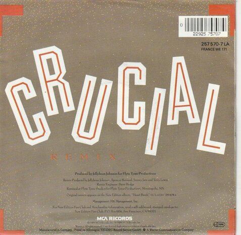 New Edition - Crucial + (instr.) (Vinylsingle)