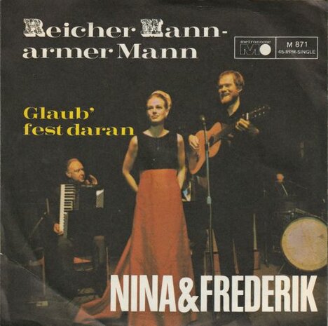 Nina & Frederik - Reicher mann armer mann + Glaub fest daran (Vinylsingle)