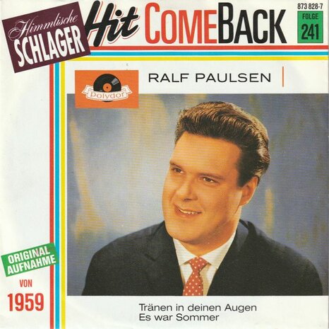 Ralph Paulsen - Tr?nen In Deinen Augen + Es War Sommer (Vinylsingle)