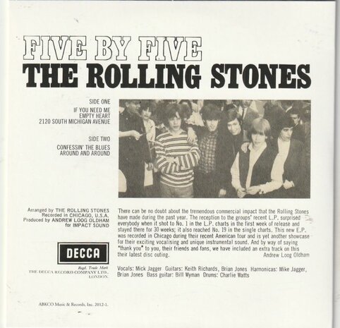 Rolling Stones - Five By Five (EP) (Vinylsingle)