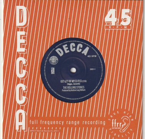 Rolling Stones - Get Off Of My Cloud + The Singer Not The Song (Vinylsingle)