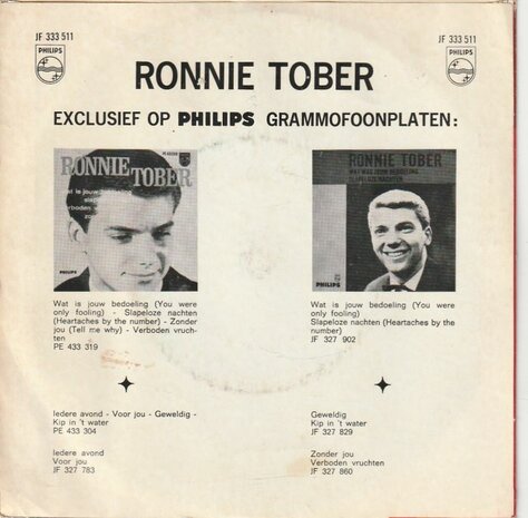 Ronnie Tober - Merci Cherie  + Een Hart Is Geen Hart (Vinylsingle)