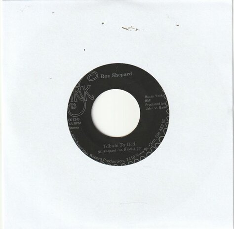 Roy Shepard - I'll Cry Again Tomorrow + Tribute To Dad (Vinylsingle)