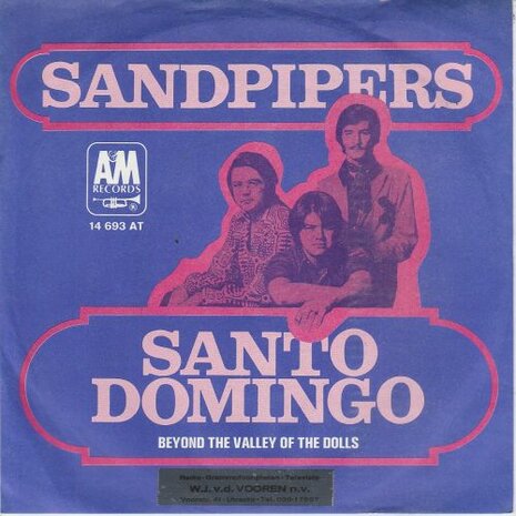 Sandpipers - Santo Domingo + Beyond The Valley Of The Dolls (Vinylsingle)