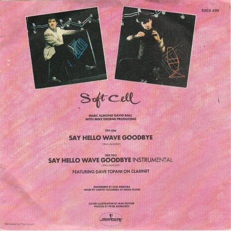 Soft Cell - Say hello wave goodbye + (instr.) (Vinylsingle)