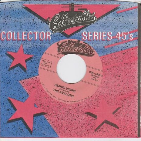 The Avalons - Hearts Desire + Ebb Tide (Vinylsingle)