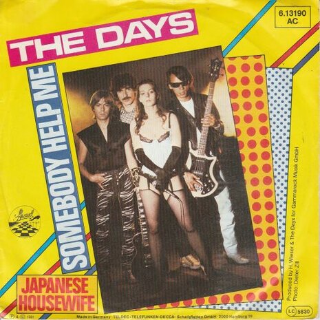 The Days - Somebody Help Me + Japanese Housewife (Vinylsingle)