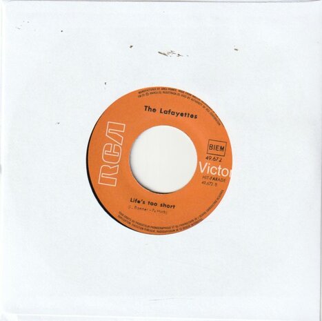 The Lafayettes - Nobody But You + Life's Too Short (Vinylsingle)