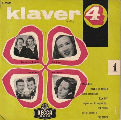 Various - Klaver Vier no. 1 (EP) (Vinylsingle)