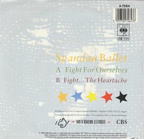 Spandau Ballet - Fight for ourselves + Fight the heartache (Vinylsingle)