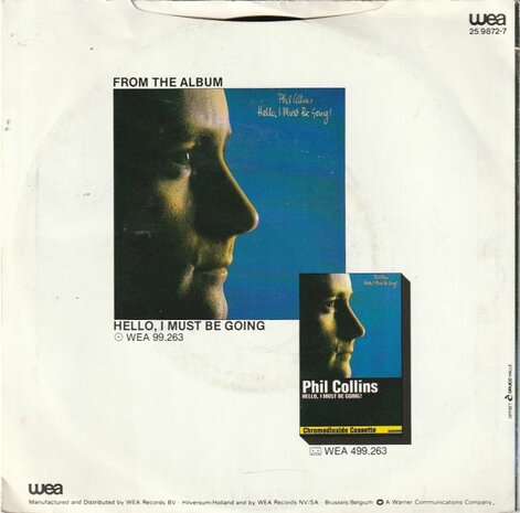 Phil Collins - It don't matter to me + Why can't it wait (Vinylsingle)