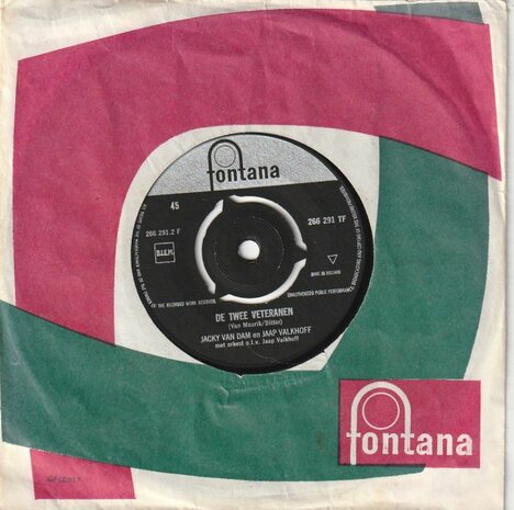 Jacky van Dam - Hand in hand kameraden + De twee veteranen (Vinylsingle)