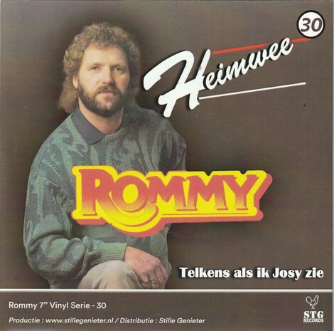 Rommy - Heimwee + Telken als ik Josy zie (Vinylsingle)