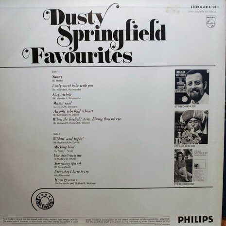 Dusty Springfield - Favourites (Vinyl LP)