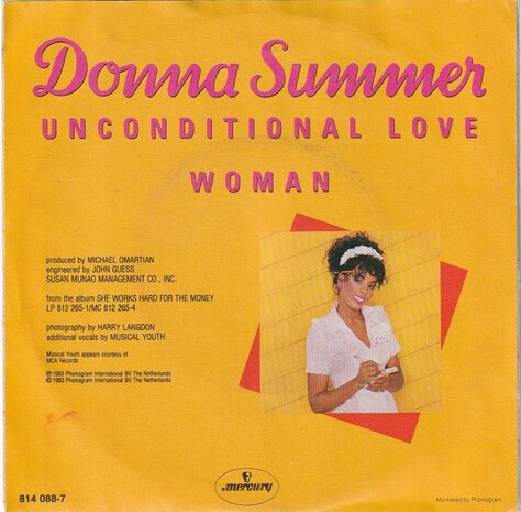 Donna Summer - Unconditional love + Woman (Vinylsingle)